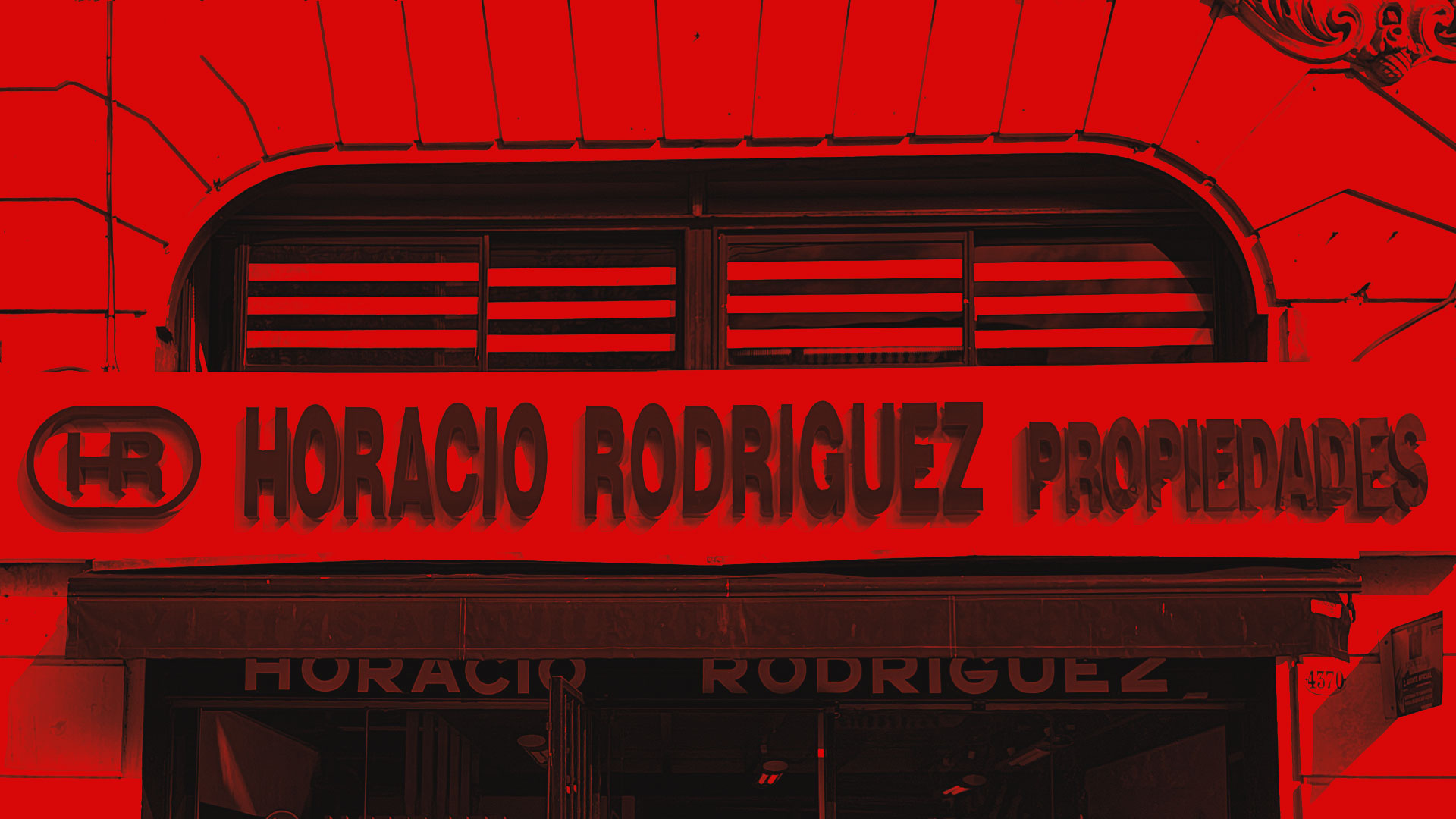 Cartelería de frente para Horacio Rodríguez Propiedades